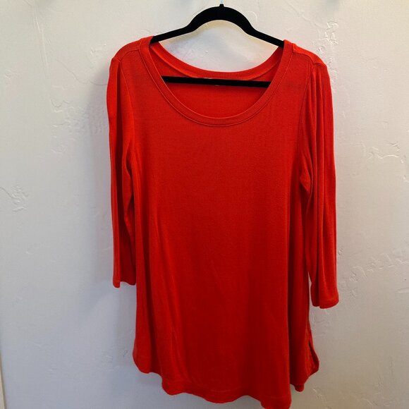 Red Tunic Dress - Pure +Good Anthropologie - Size Medium - Picture 2 of 3